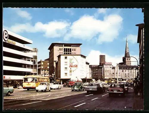 AK Mülheim /Ruhr, Ortsansicht mit Strassenpartie