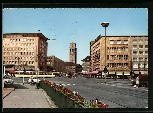 AK Mülheim, Strassenbahn in der City