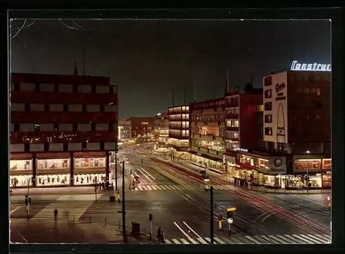 AK Hattingen-Blankenstein, Hatel Hotel Dimmers bei Nacht