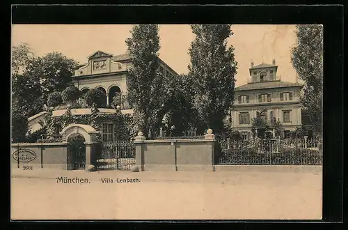 AK München, Villa Lenbach