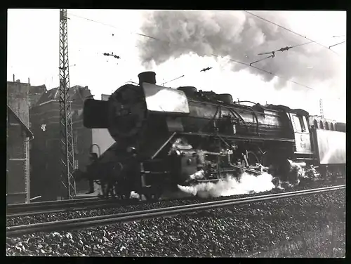 Fotografie Dr. W. Scheer, Ansicht Köln, Dampflokomotive Nr. 39 173 mit Tender der Deutschen Bahn am Bahnhof Köln-Süd