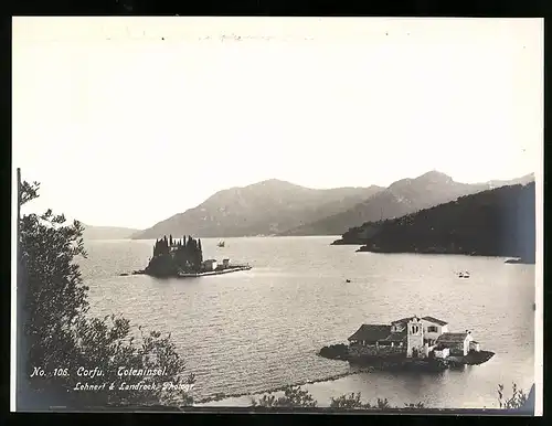 Fotografie Lehnert & Landrock, Nr. 106, Ansicht Corfu, Toteninsel