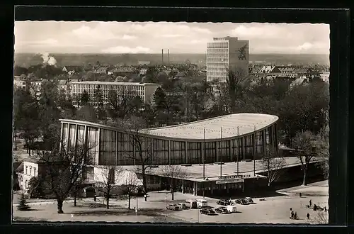 AK Karlsruhe, Totale der Schwarzwaldhalle