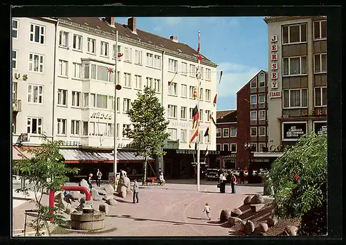 AK Kiel, Alter Markt mit Ladengeschäften