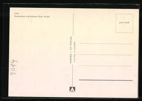 AK Kiel, Holstenplatz und Andreas-Gayk-Strasse mit Geschäftshaus