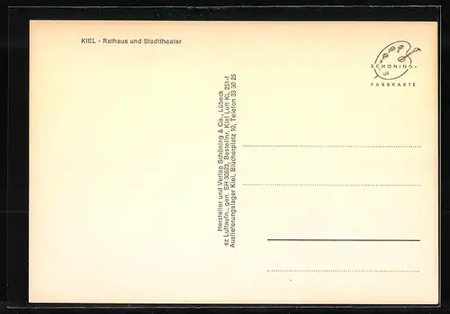 AK Kiel, Rathaus und Stadttheater
