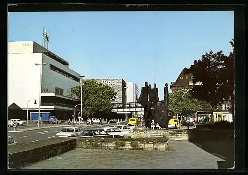 AK Kiel, Am Ziegelteich mit Kaufhaus Hertie