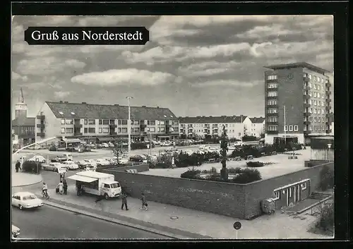 AK Norderstedt, Ortsansicht mit Rathaus