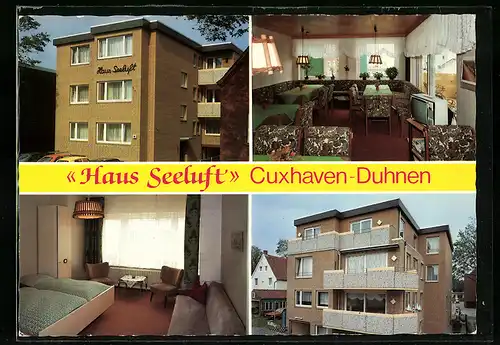 AK Cusxhaven-Duhnen, Hotel Haus Seeluft, Nordstrasse 16, Innenansichten