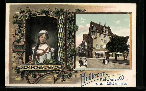 Lithographie Heilbronn, Kätchen und das Kätchenhaus