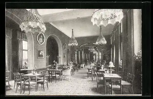 AK Berlin, Geschäft A. Wertheim in der Leipzigerstrasse, Teeraum