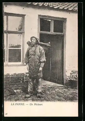 AK La Panne, Un Pecheur, Fischer