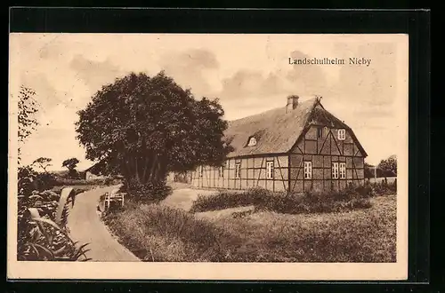 AK Nieby, Partie am Landschulheim