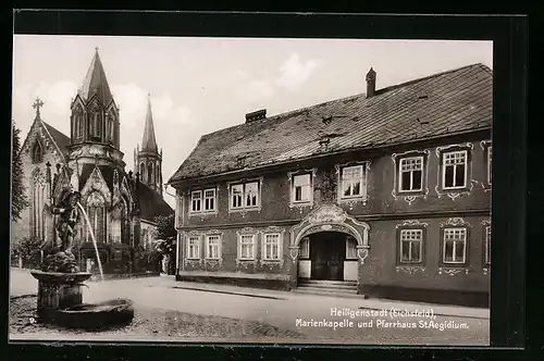 AK Heiligenstadt /Eichsfeld, Marienkapelle und Pfarrhaus St. Aegidium