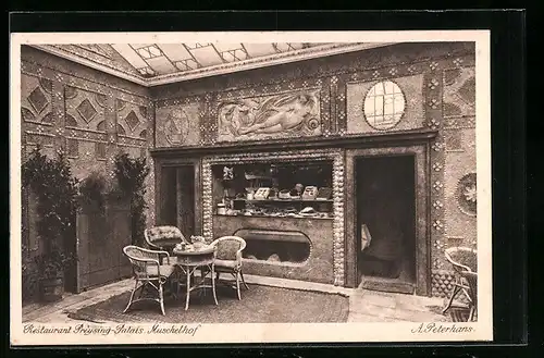 AK München, Restaurant Preysing-Palais, Foyer