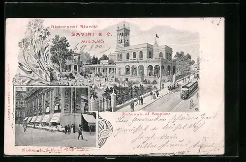 AK Milano, Ristoranti Riunti Savini & C., Ristorante al Sempione, Ristorante Galleria Vitt. Eman.