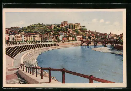 AK Verona, Ponte della Pietra & Castel S. Pietro