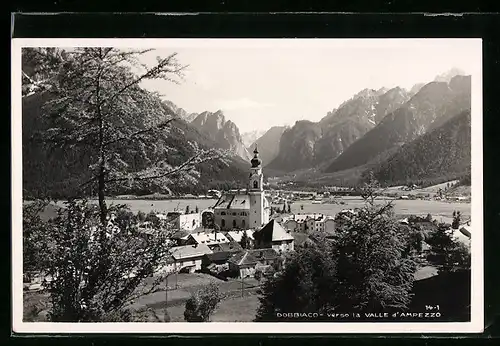 AK Dobbiaco, Panorama verso la Valle d`Ampezzo