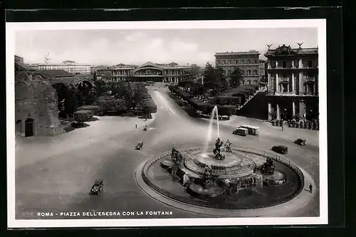 AK Roma, Piazza dell `Esedra con la Fontana