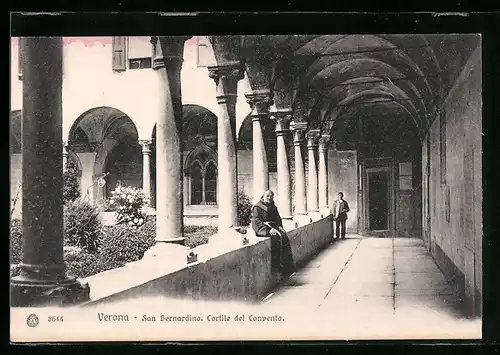 AK Verona, San Bernardino, Cortile del Convento