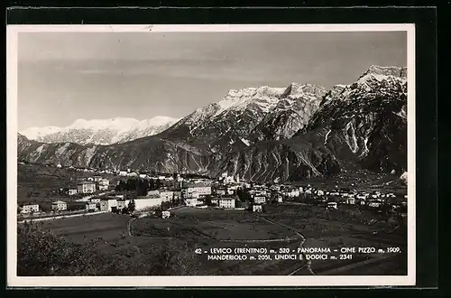 AK Levico /Trentino, Panorama, Cime Pizzo, Manderiolo, Undici e Dodici