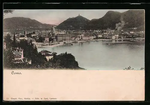 AK Como, Totalansicht aus der Vogelschau