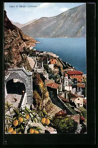 AK Limone, Ortsansicht am Lago di Garda