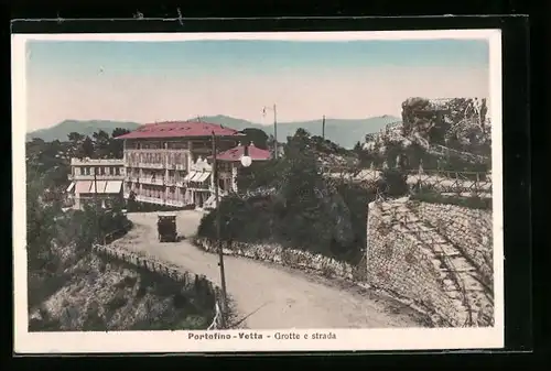 AK Portofino-Vetta, Grotte e strada