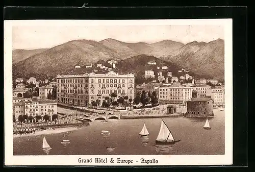AK Rapallo, Grand Hotel & Hotel Europe, Segelboote