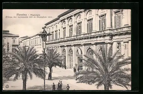 AK Messina, Muncipia, Prima del terremoto del 28 Dicembre 1908