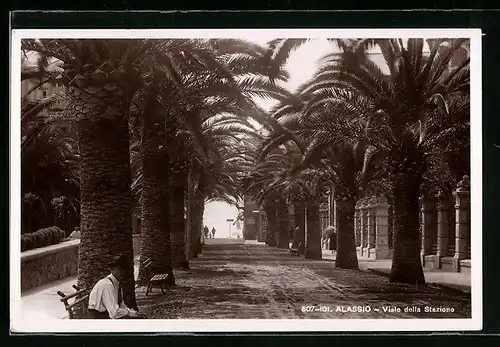 AK Alassio, Viale della Stazione