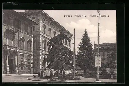 AK Perugia, Palace Hotel, Piazza V. Emanuele