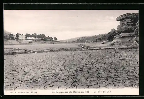 AK Saut-du-Doubs, La Sécheresse, Le Pré du Lac