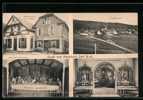 AK Bergholz Zell, Restauration Emil Brand, Totalansicht