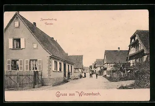 AK Winzenbach, Spezereihandlung Trometer