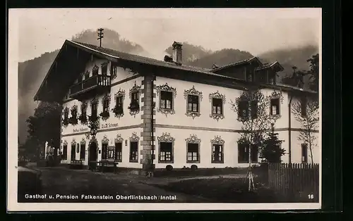 AK Oberflintsbach /Inntal, Gasthof und Pension Falkenstein