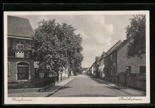 AK Berghausen, Brückstrasse mit Geschäften