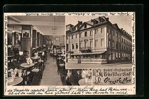 AK Koblenz am Rhein u. Mosel, Hotel-Restaurant Trier`scher Hof, Innenansicht