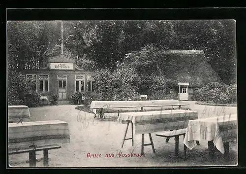 AK Kiel-Vossbrook, Gasthaus Mähl`s Biergarten