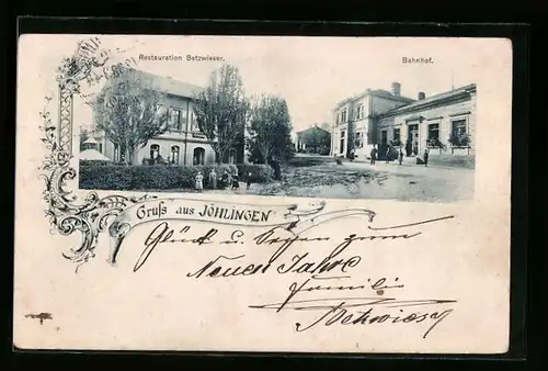 AK Jöhlingen, Restauration Betzwieser, Bahnhof