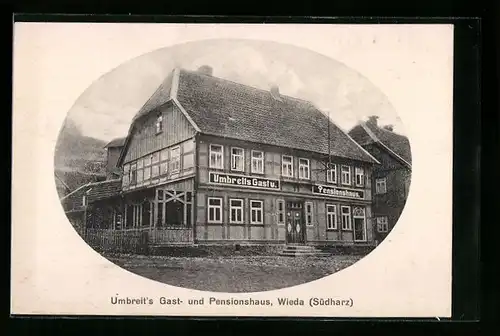 AK Wieda i. Südharz, Umbreits Gast- und Pensionshaus