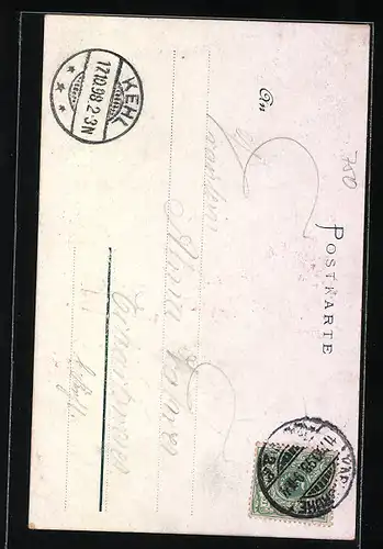 AK Kleinsteinbach, Gasthaus zur Krone