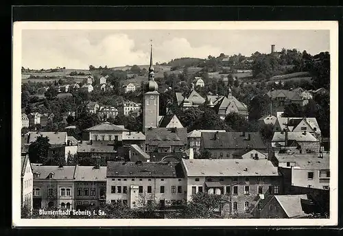 AK Sebnitz i. Sa., Ortsansicht aus der Vogelschau