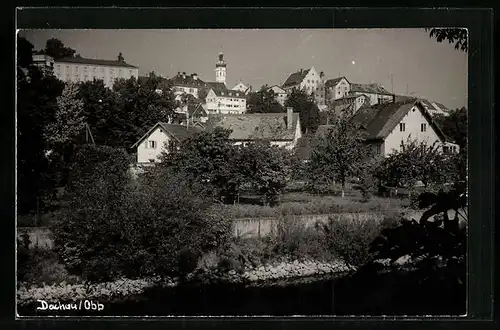 AK Dachau i. Obb., Ortsansicht mit Kirche