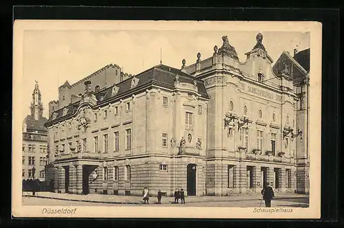 AK Düsseldorf, Blick zum Schauspielhaus