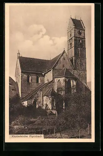 AK Alpirsbach, Klosterkirche, Aussenansicht