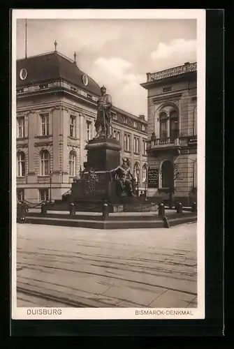 AK Duisburg, Am Bismarck-Denkmal