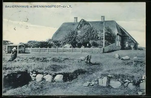 AK Wenningstedt /Sylt, Bauernhaus