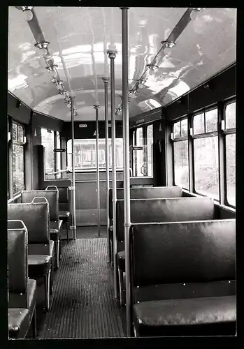 Fotografie Kleinholz, Köln, Strassenbahn - Innenansicht Betriebswagen Nr. 2837