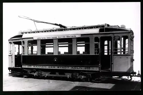 Fotografie Strassenbahn-Triebwagen Nr. 855, Linie 2 Lindenthal-Mülheim, Bahnen der Stadt Köln